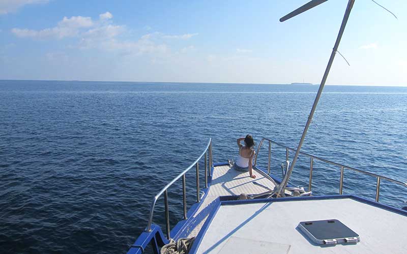 maldivas desde el barco