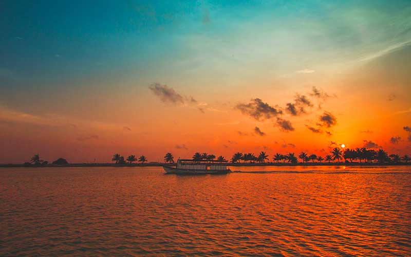 maldivas puesta de sol