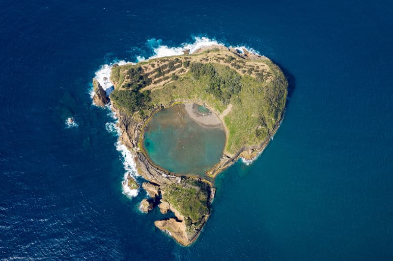 high angle view rock formation beach 1